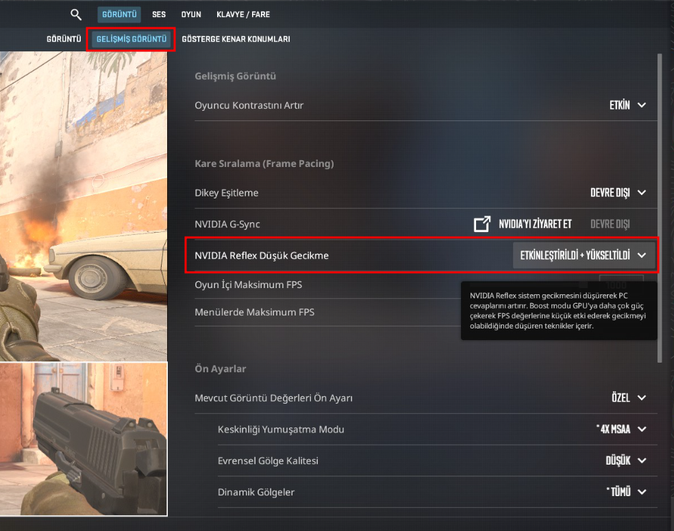CS2'de NVIDIA Reflex ayarı gözükmüyor | Techolay Sosyal